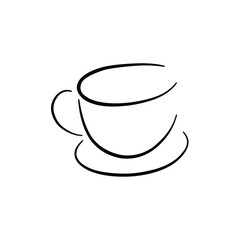 desain logo a cup of coffee icon symbol 