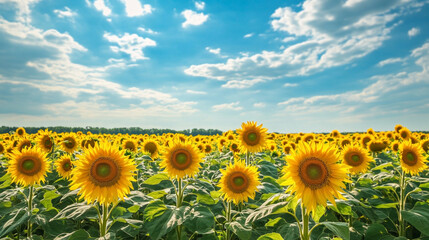 Fototapeta premium ひまわり畑