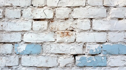 Obraz premium old white brick wall texture bright brickwall background