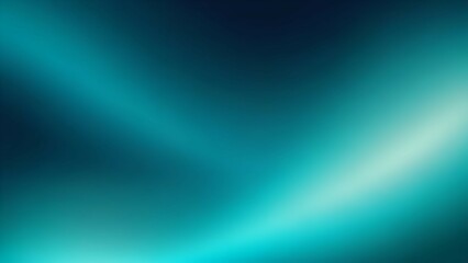 Fototapeta premium Soft gradient glow in deep cyan and turquoise tones, creating a refreshing and tranquil ocean-inspired abstract background.