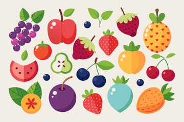 seamless background with berries
