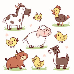 farm animals set