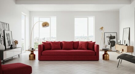 modern living room with sofa, interior, room, sofa, furniture, home, living, design, wall, couch, table, house, lamp, floor, 