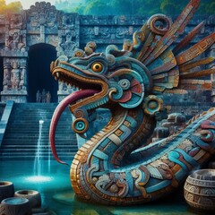 Obraz premium A minerals into sacred pillars