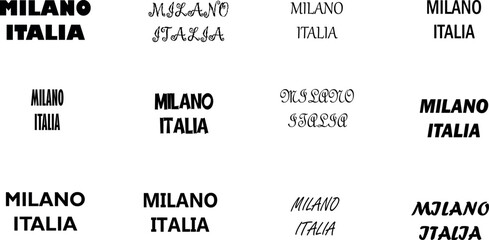 Obraz premium italian, italy, european, logo, building, sign, word, traditional, milano, text, vector, milan, font, travel, gate, arch, round, della, magnet, sticker, black, gothic, souvenir, architecture, cathedra