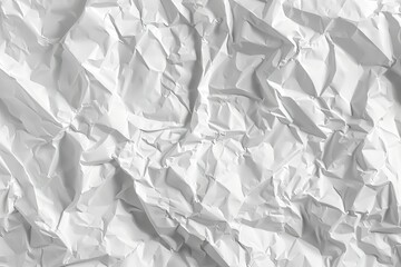 Ultra Hd Image of Crumpled White Paper Texture