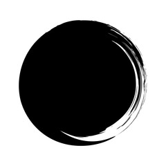 筆で描いたような躍動感のある丸素材