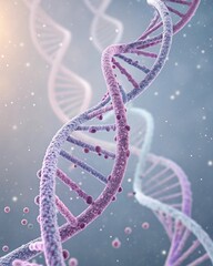 3d render of dna on background