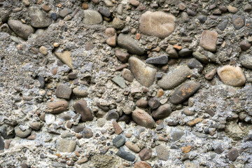 close up texture of old stone concrete wall