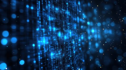 Obraz premium Digital blue screen pattern with weas standards technology environment abstract viewpoint for modern concepts