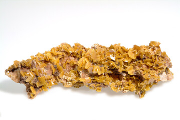 Mineral Wulfenite, Yellow spade shaped plates, Los Lamentos, Chi