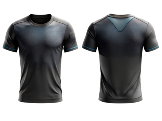 Men's Sports Jersey Front and Back View, T-shirt Mockup, Short Sleeve T-Shirt Mockup, Short Sleeve T-Shirt