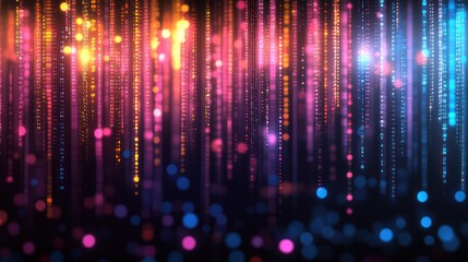 Obraz premium Abstract colorful light streaks and bokeh. (2)