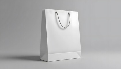 Luxury White Paper Bag Mockup