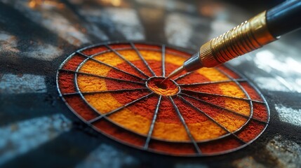 putting a dart in the grap