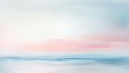 Obraz premium Pastel Pink and Blue Seascape at Sunrise