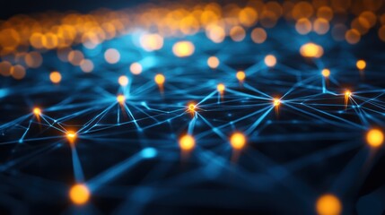 Fototapeta premium Abstract network connection.