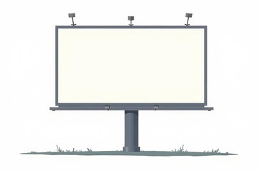 Obraz premium Blank digital display mockup on white background. Promotions, advertisements, or product information.