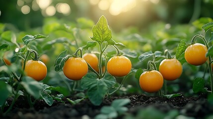 orange and green
