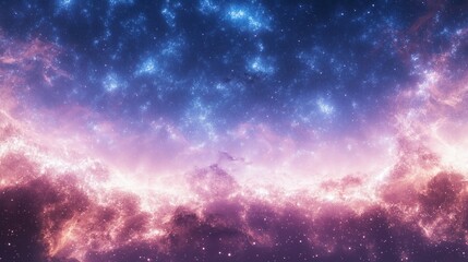 Fototapeta premium Cosmic filaments stretch across a starry expanse, embodying the vast scale of the universe.