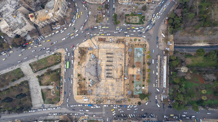 Top view of the Syrian army's preparations. military training.