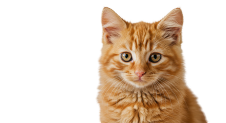 Isolated Ginger Kitten