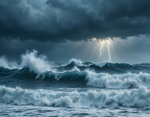 storm over the ocean