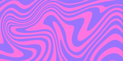 Aesthetic background of seamless pattern of waves of pink and purple watercolor liquid