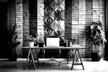 Naklejka premium Vibrant Wall Backdrop Ideas for Contemporary Office Decor