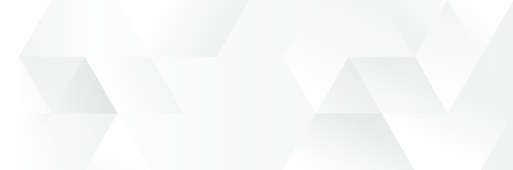 Abstract white Geometric banner design background.