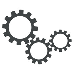 Gear icon vector, repair, setting, cogwheel icon vector in trendy flat style illustration isolated on white background.
