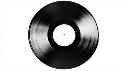 Obraz premium A black record with a white label