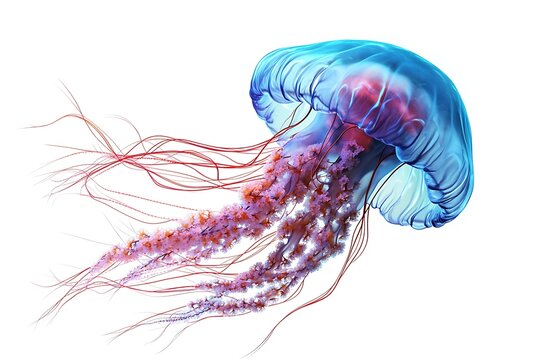 3D Anti-Gravity Jellyfish with Electric Tendrils