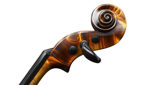 violin isolated on white background