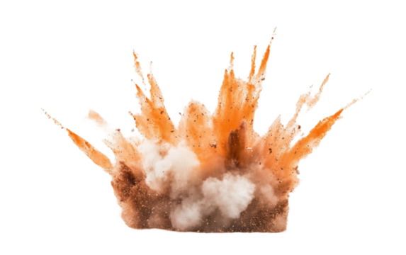 Explosive on transparent or white background - Powered by Adobe