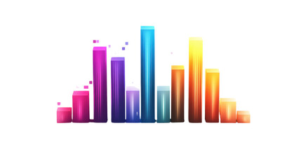 abstract business graph with arrow