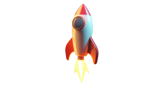 rocket in space