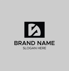 Bold S Logo – Minimalist Typography Monogram

