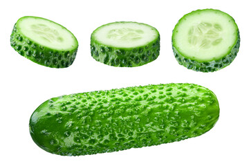 Cucumber isolated on white background