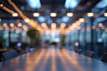 Fototapeta premium Contemporary Blurred Background with Bokeh Lighting for Professional Environments