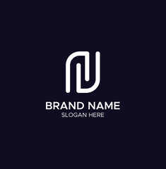 Modern Letter N Logo Design – Minimal and Professional

