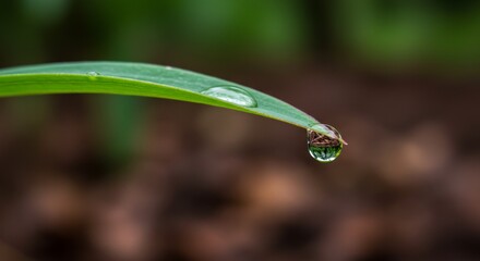 Dewdrop on a Blade of Grass