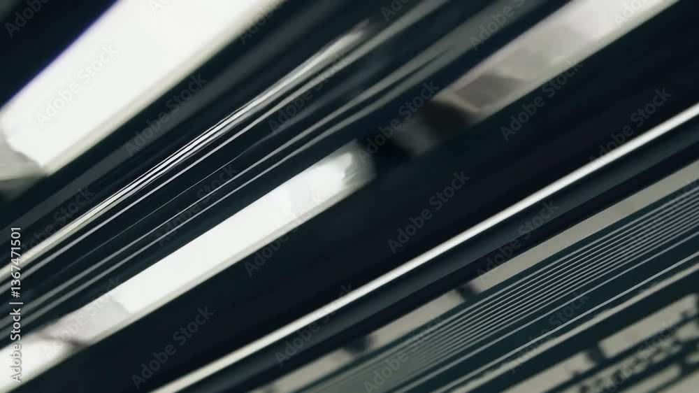 Poster highspeed data transfer in futuristic technology environment displaying dynamic patterns