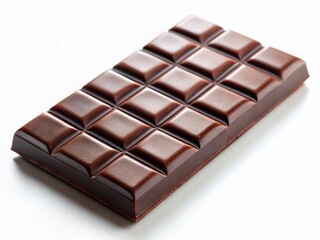 Delicious Chocolate Bar Isolated on White Background - High-Resolution Stock Photo