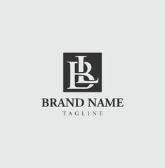Minimalist BL Monogram Logo | Modern Letter BL Logo for Branding
