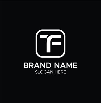 Unique TF Monogram Logo | Stylish Letter TF Logo for Businesses