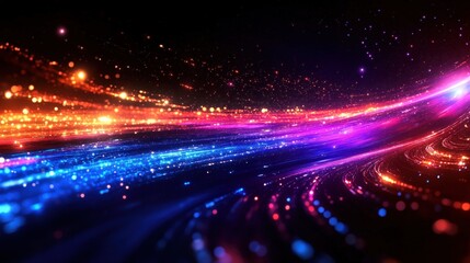 Obraz premium Abstract Colorful Energy Flow