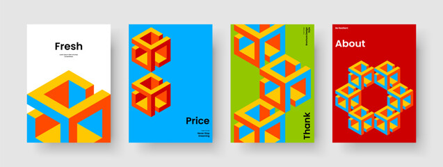 Obraz premium Geometric Report Design. Creative Brochure Layout. Modern Book Cover Template. Poster. Background. Flyer. Business Presentation. Banner. Leaflet. Handbill. Newsletter. Advertising. Journal