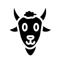 etawa goat solid icon