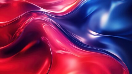 Obraz premium Red Blue Fluid Abstract Wave Texture